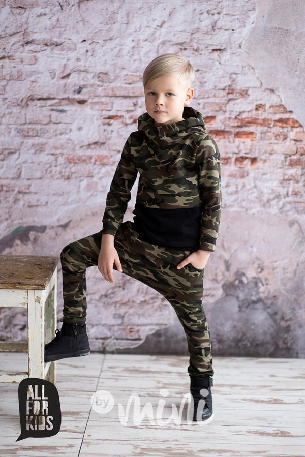 Black/Army mikina