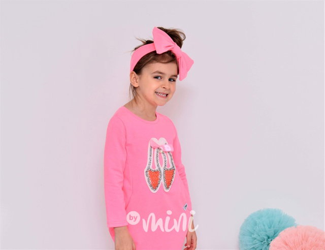 Neon pink tunika balerina
