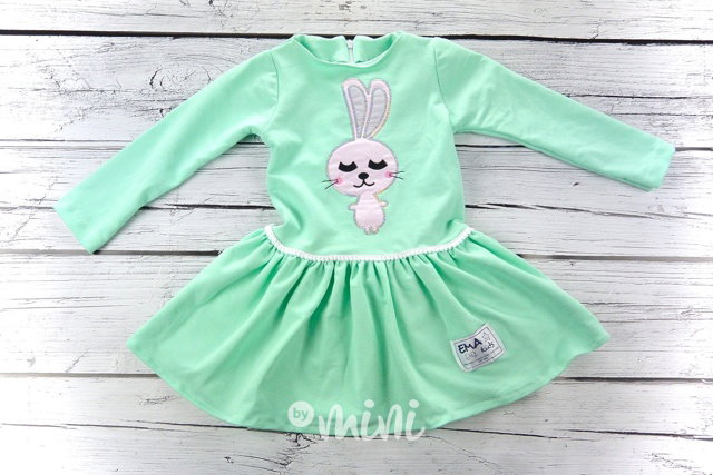 Bunny dress mint