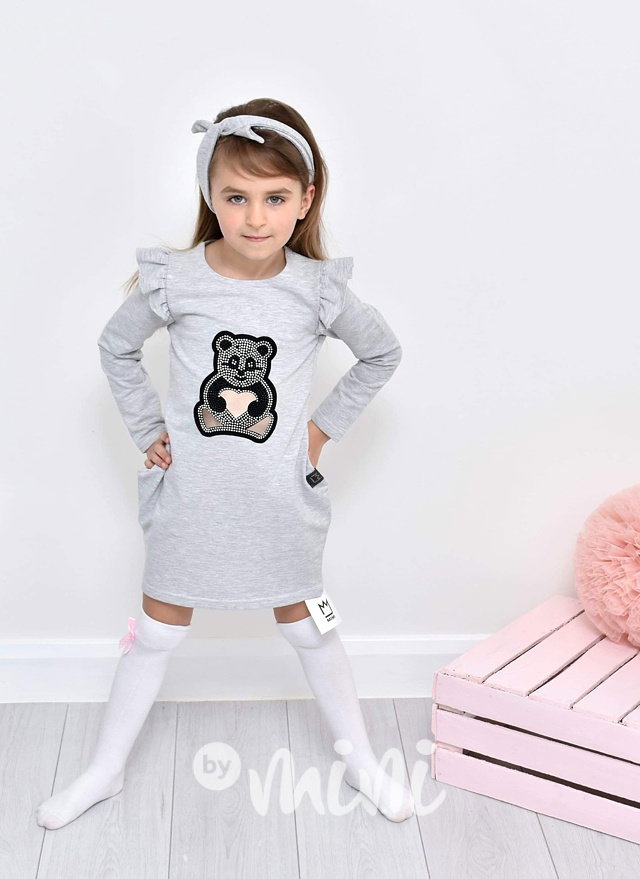Bear grey tunika s volánky