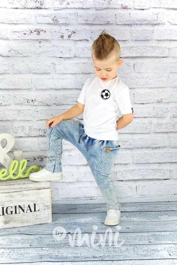 Jeans baggy tepláčky 2 kapsy