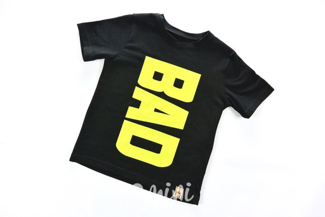 BAD black/neon triko