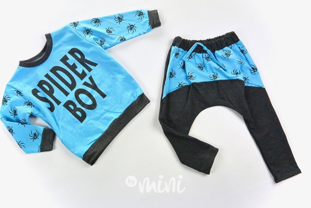 Spider BOY set blue