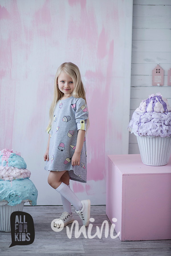Ice cream long dress