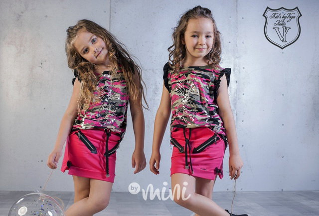 Dark pink army summer komplet