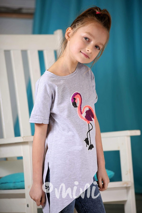 Flamingo triko na zavazování - flitry