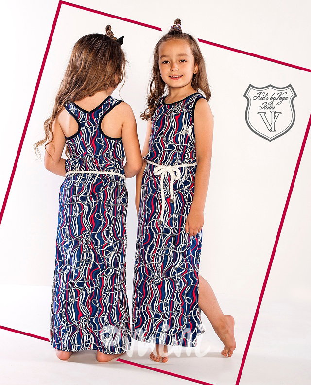 Marine maxi dress
