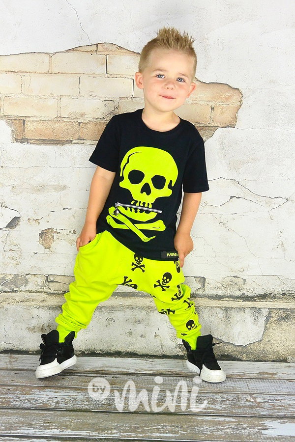 Lemon skull baggy