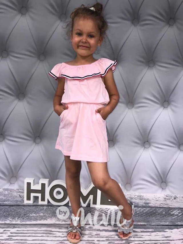 Pink šaty "španělky"