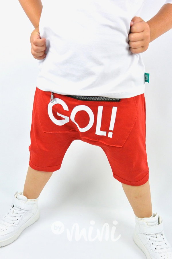 GOL! červené baggy shorts