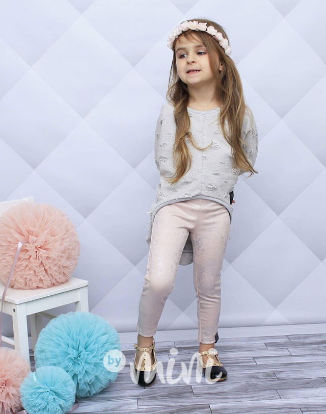Silver pink legíny