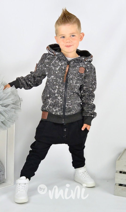 Mramorová mikina fleece