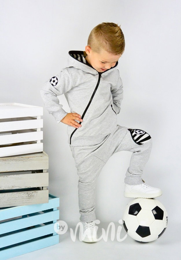 Grey football souprava