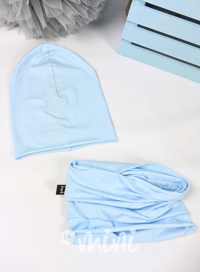 Sky blue houmles čepka s tunelem
