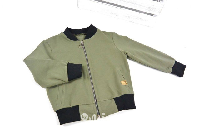Green bomber mikina
