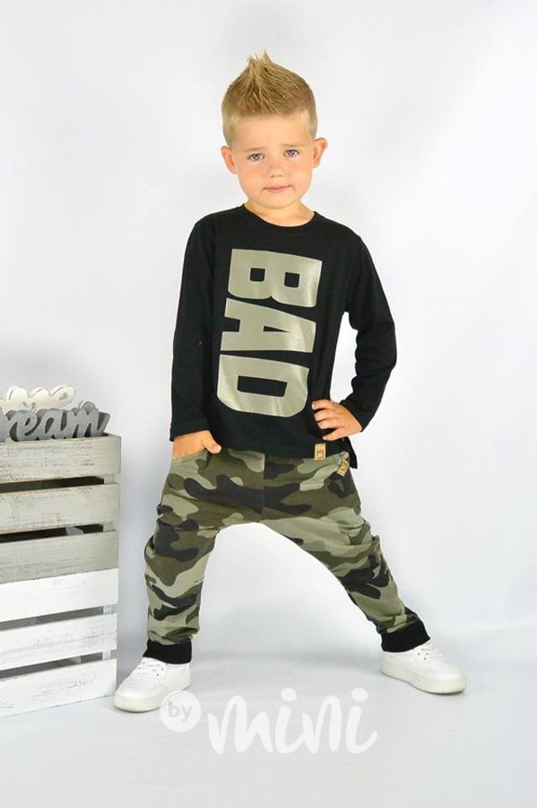 BAD black/green triko