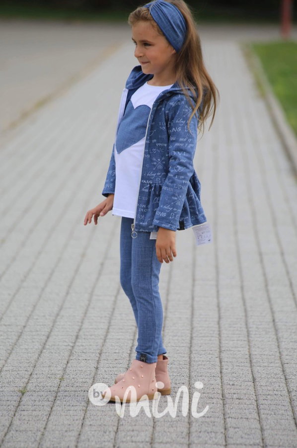 4ks komplet pro dívky jeans