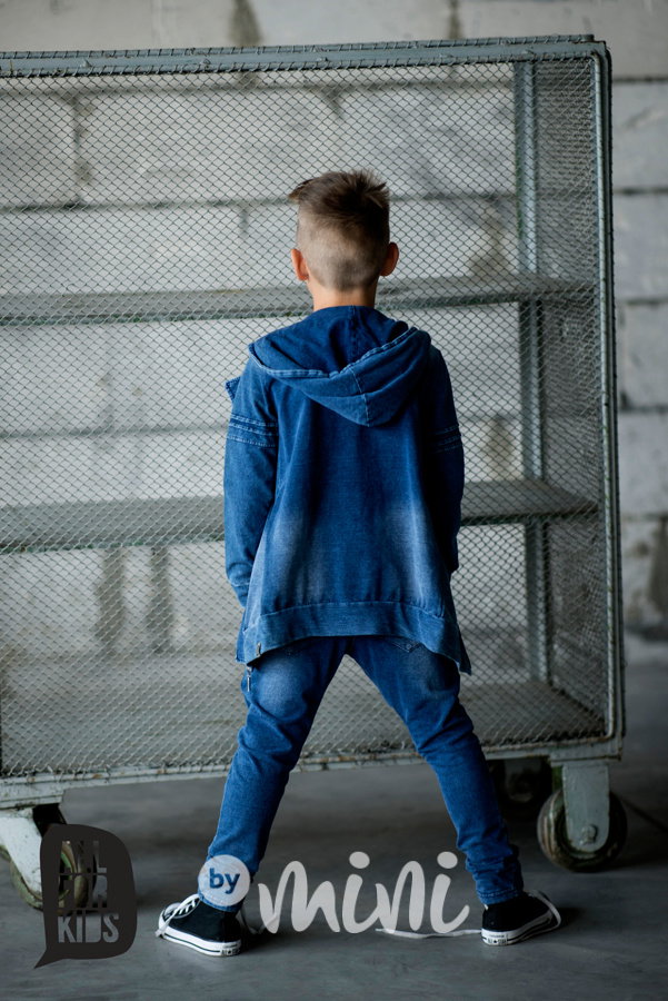 Jeans prošívaná mikina