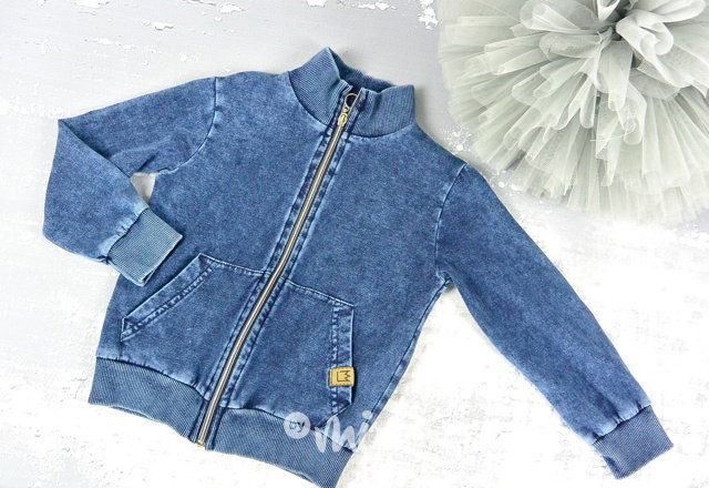 Tmavá jeans mikina