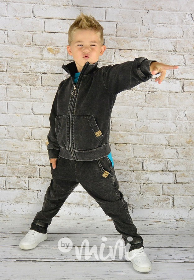 Černá jeans mikina