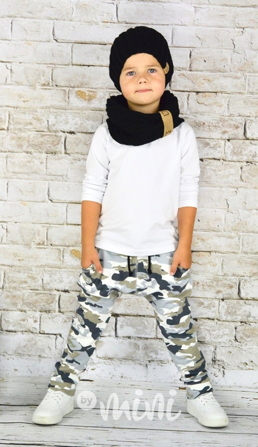 Trendy army baggy tepláčky