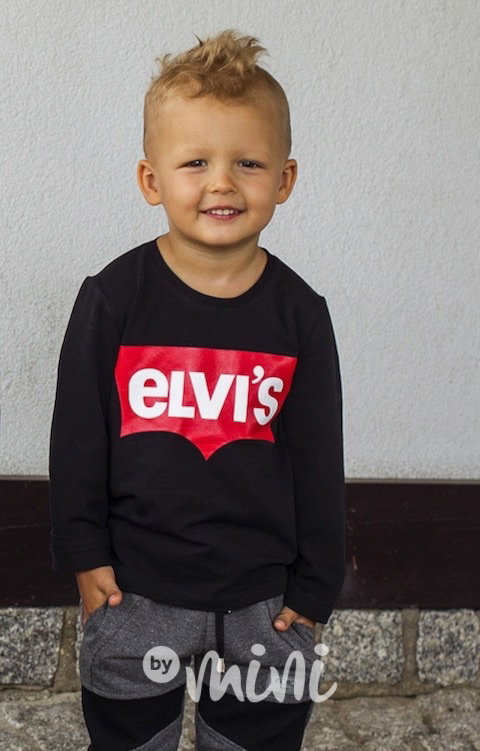 ELVI'S triko černé