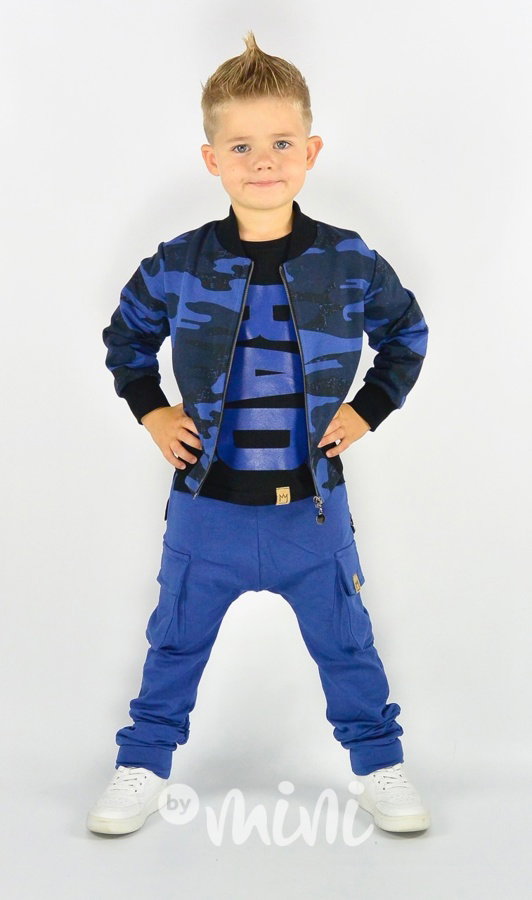 Blue army bomber mikina