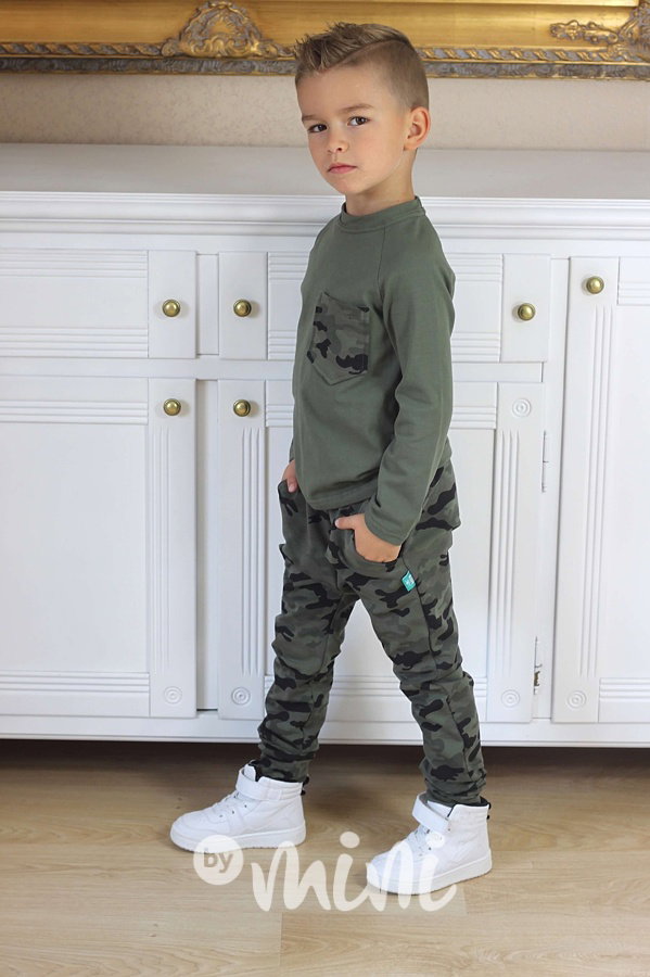 Khaki army tepláčky