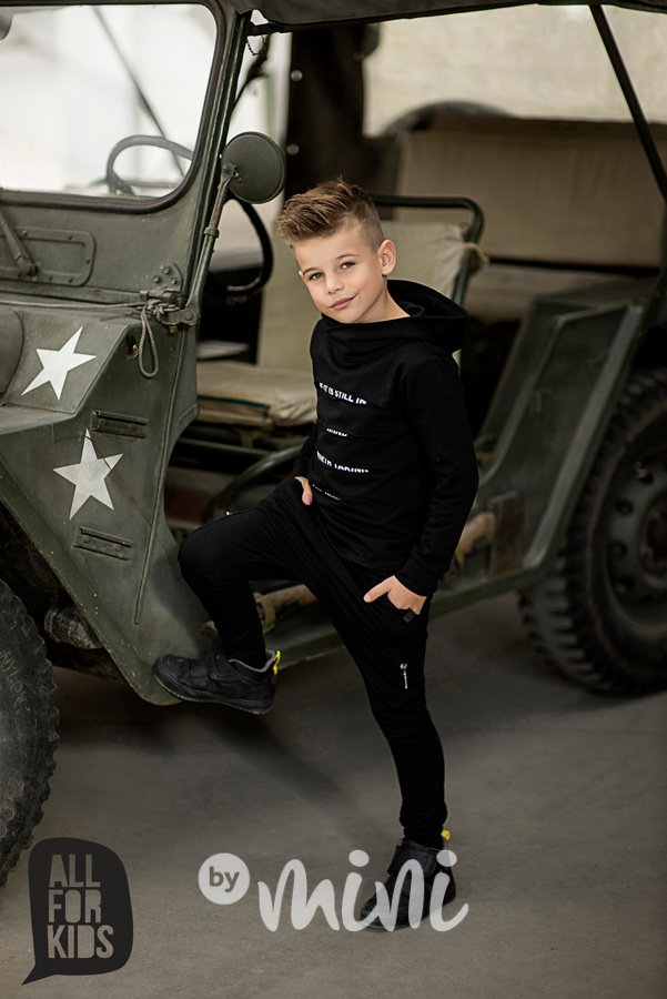 STYLE mikina s kapucí černá