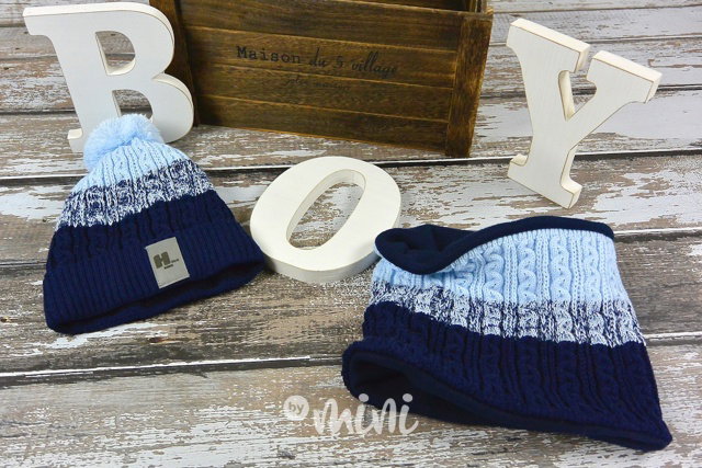 Trojbarevný kulich s nákrčníkem blue