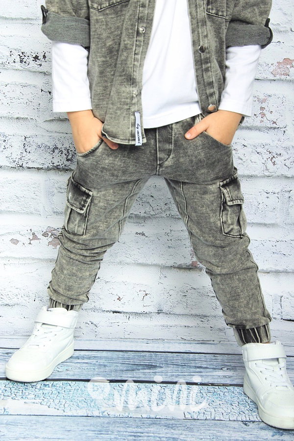 Dark denim slim kapsáče