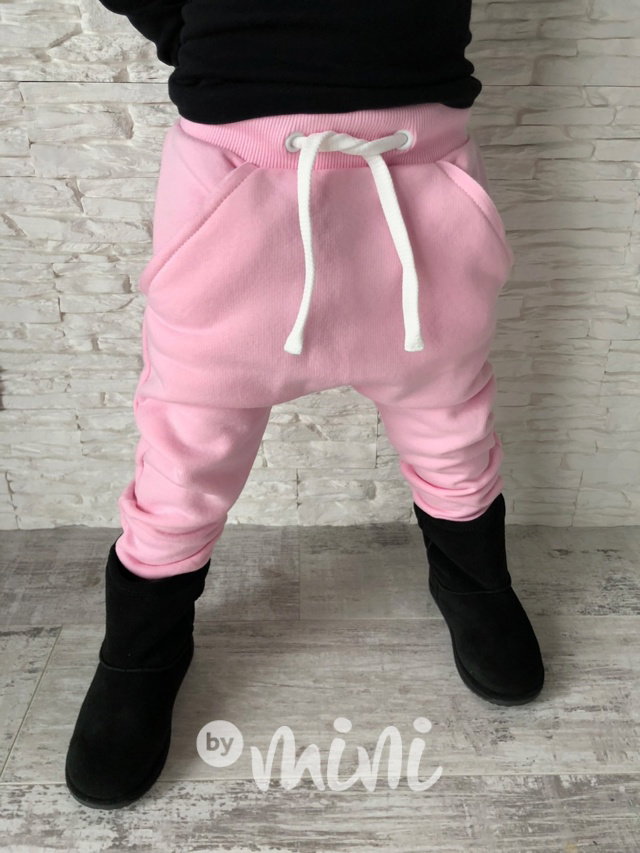 Růžové dívčí baggy termo By mini