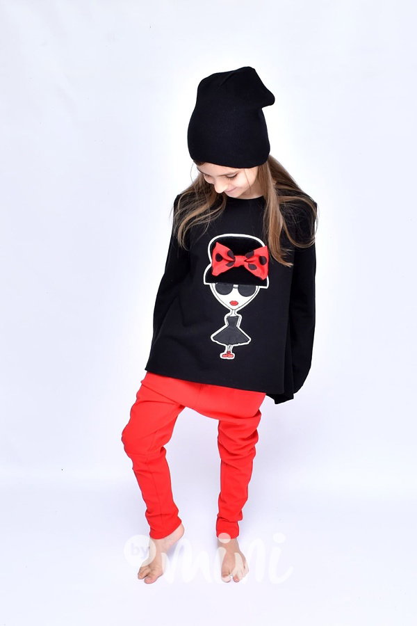 Červené dívčí baggy pants