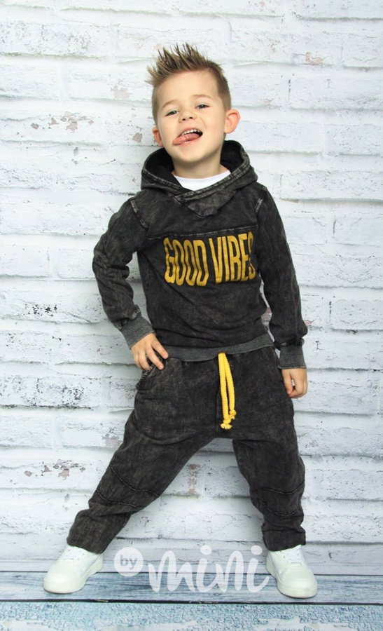 Good vibes black jeans set
