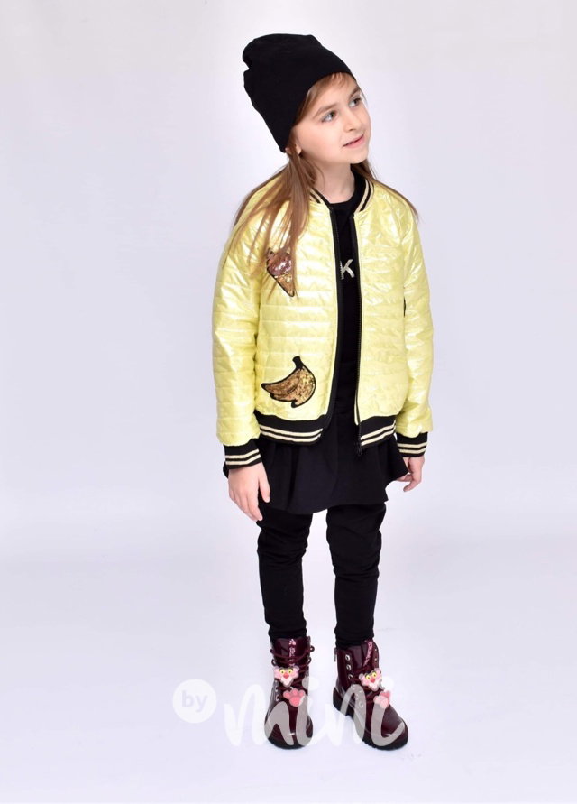 Luxusní Yellow přechodová bundička