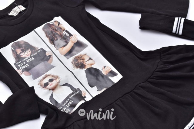 4ks Black dress komplet