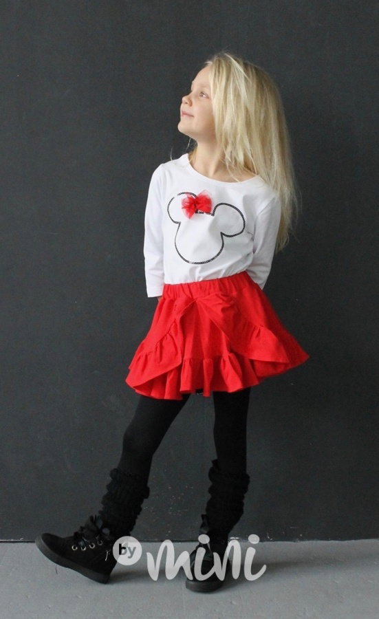 Minnie set red/white