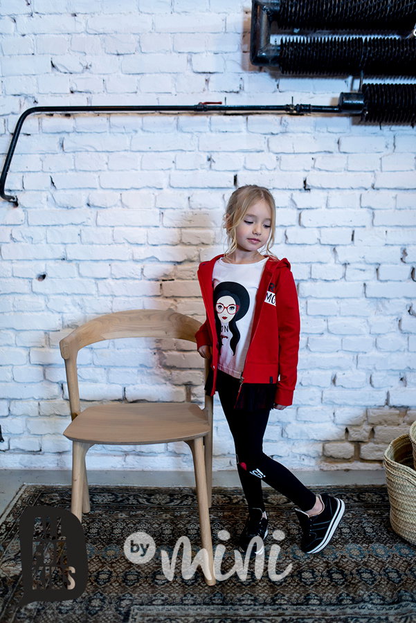 Fashion červená mikina