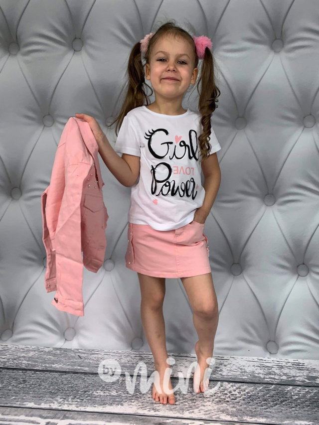 Pink jeans 3ks komplet