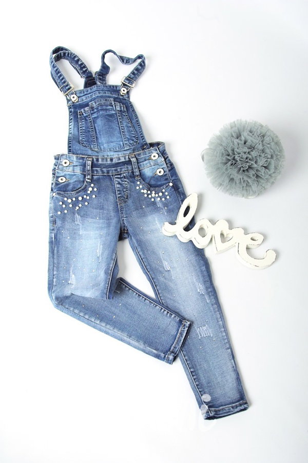 Jeans odepínatelné lacláče