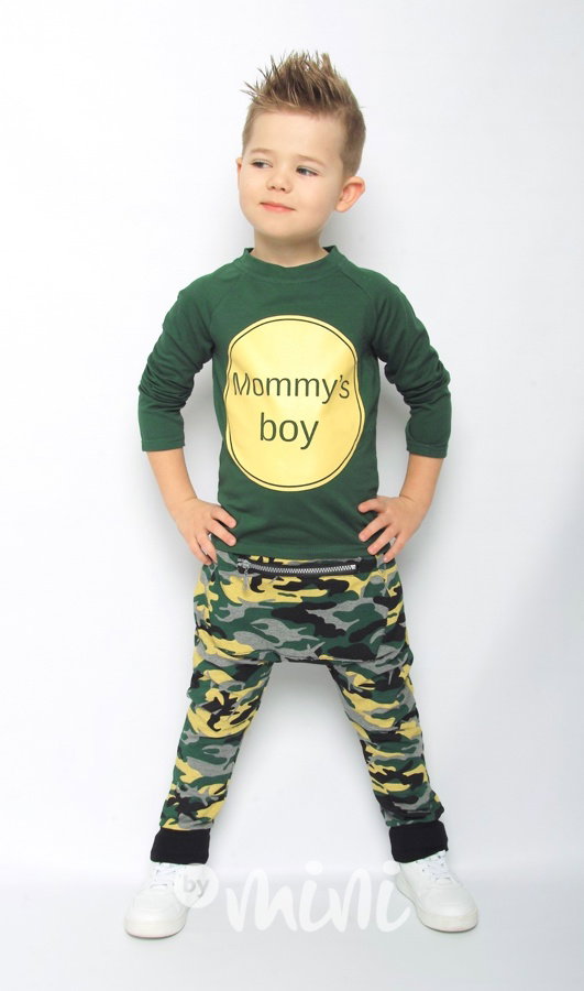 Mommy's boy set green