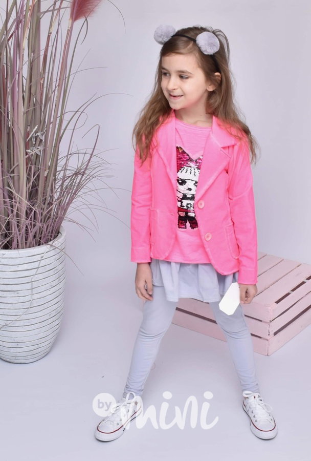 Neon pink sáčko