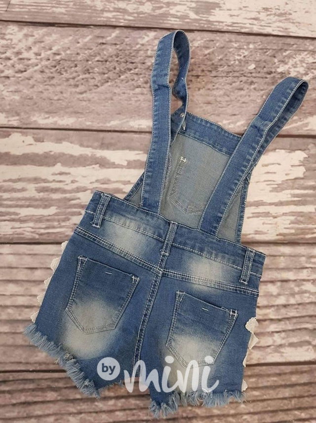 Jeans zdobené lacl šortky