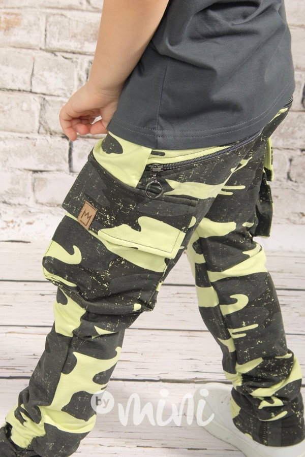 Light chlapecké army baggy kapsáče zip