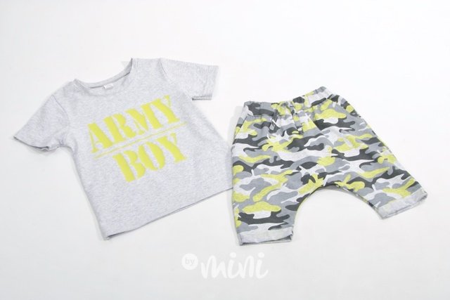Army boy lemon chlapecký set triko+kraťasy