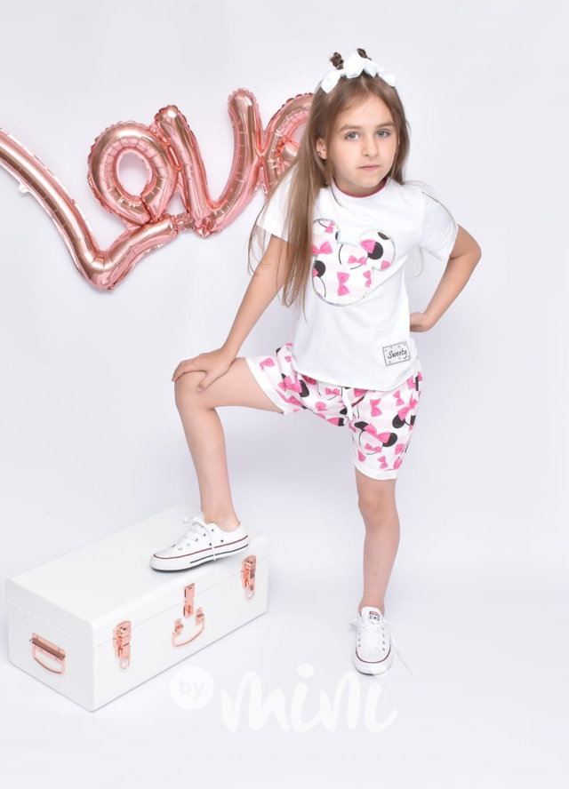 Minnie dívčí letní komplet kraťasy+triko