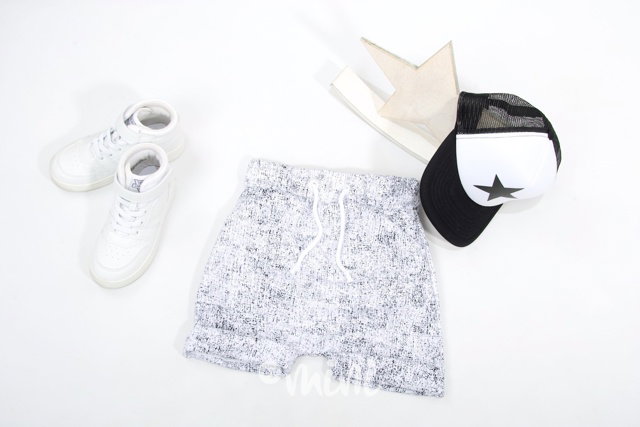 Kosmos baggy kraťasy white