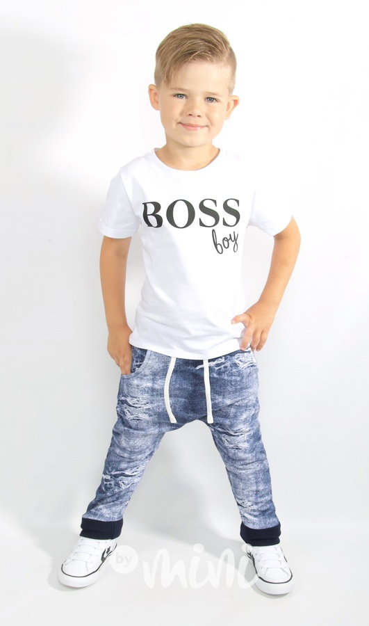 Jeans style baggy tepláky