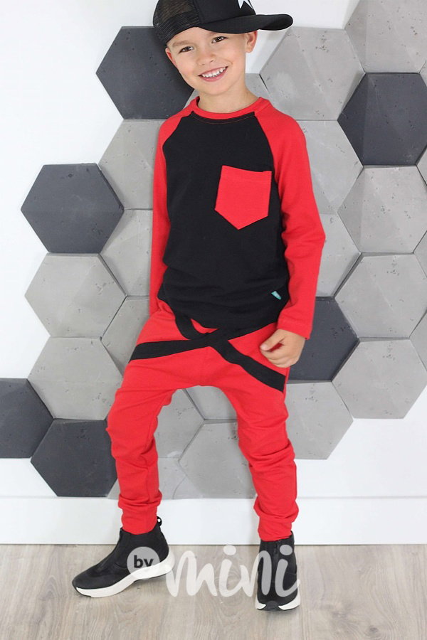 Red/black triko longsleeve