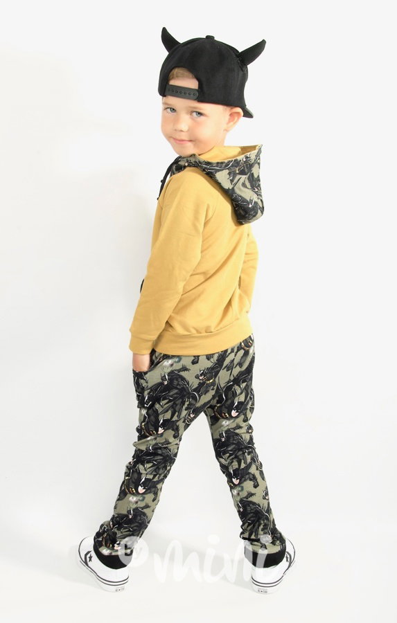 Batman mikina + baggy mustard